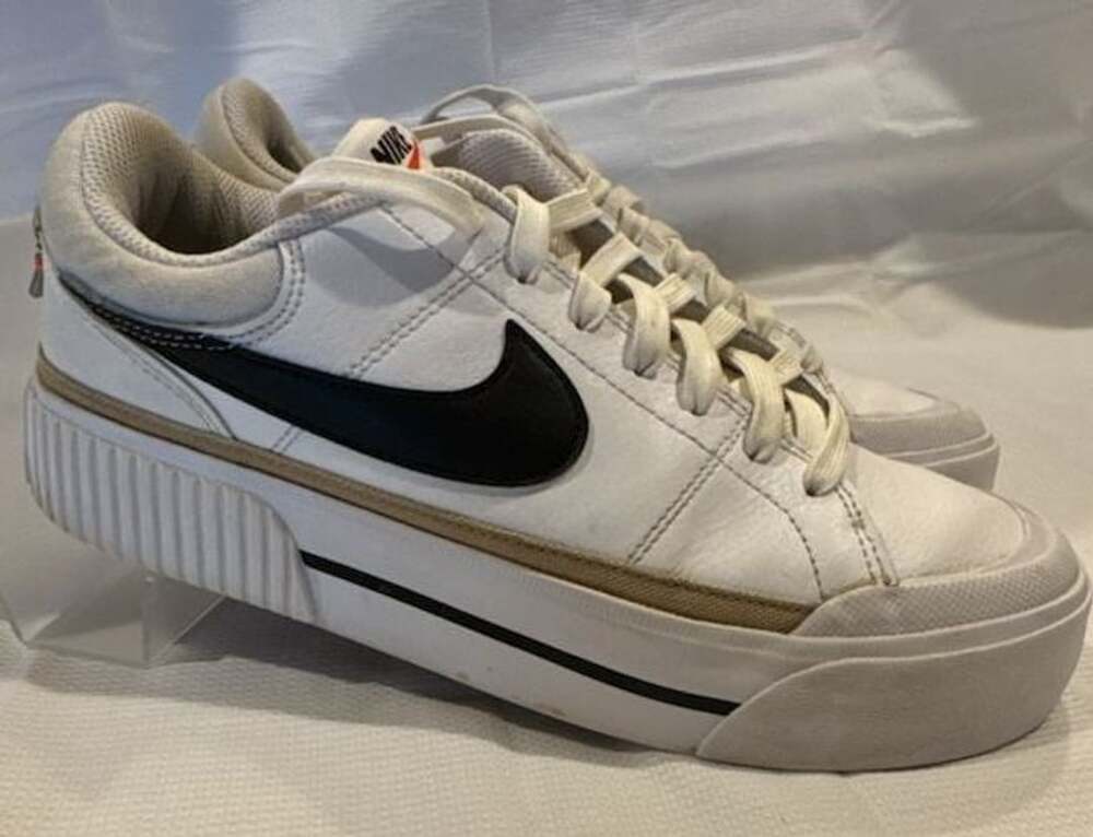 Nike Court Legacy Lift Platform Sneakers White Black